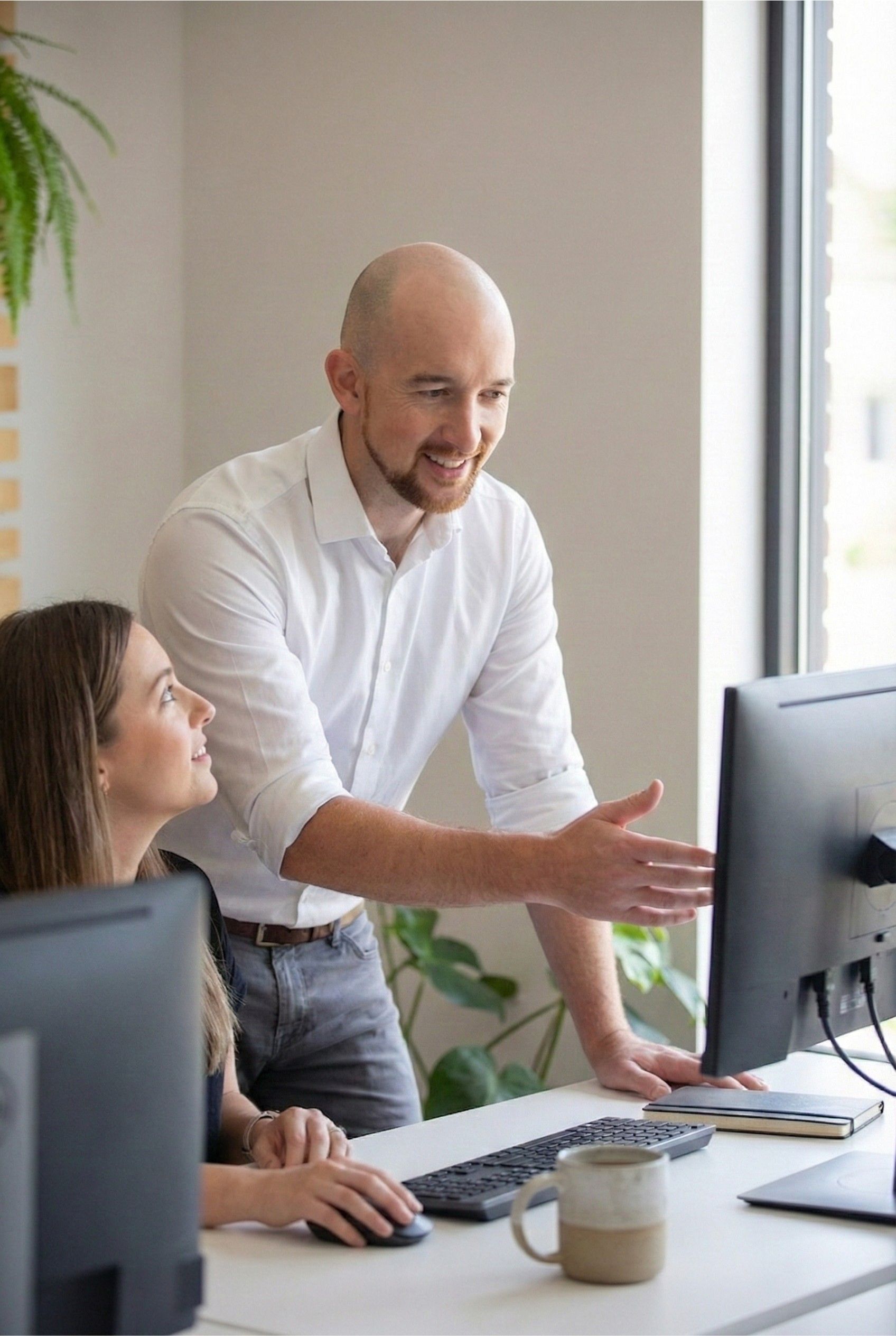 One-on-one AI training session